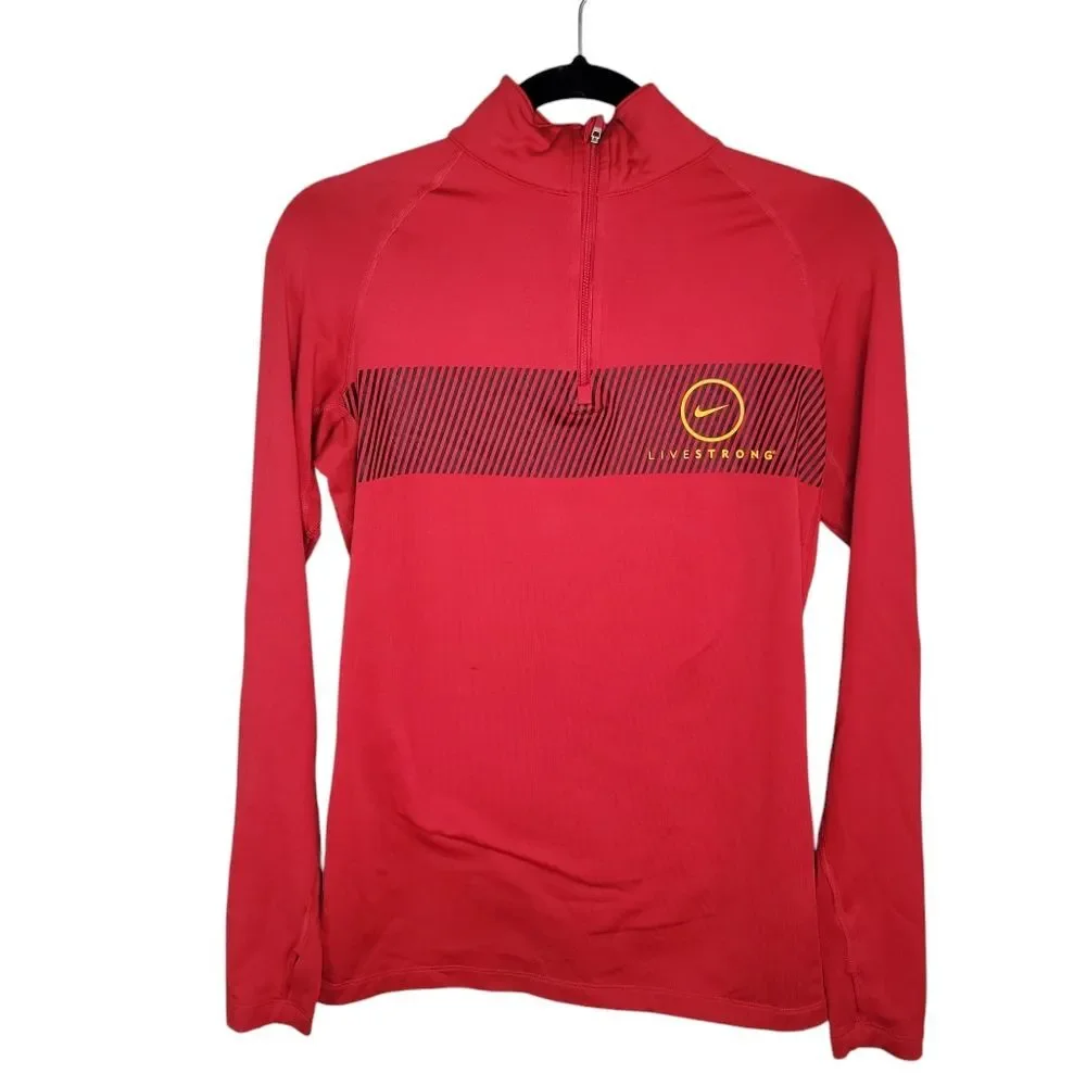 Nike Pro Combat Dri-FIT Compression Livestrong Women's Pullover Jacket Medium